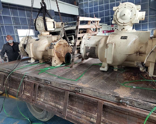 鶴煤集團登?？諌簷C大修項目現(xiàn)場